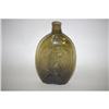 Image 1 : EAGLE/CORNUCOPIA BOTTLE FLASK - 6 3/4" OLIVE