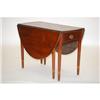 Image 1 : ENGLISH INLAID HEPPLEWHITE DROPLEAF TABLE - M