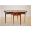 Image 2 : ENGLISH INLAID HEPPLEWHITE DROPLEAF TABLE - M