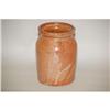 Image 1 : NEW ENGLAND REDWARE STORAGE JAR - 7 3/4" NEW