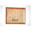 Image 1 : FRAMED CONTINENTAL SAILING SHIP COLOR LITHO -