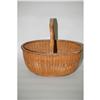 Image 2 : 19TH CENT. OVAL NANTUCKET BASKET - 11" OVAL N