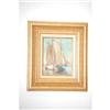 Image 1 : JOHN WARD HARBOR SCENE OIL PAINTING - 20TH CE