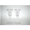 Image 1 : (2) BLOWN AIR TWIST STEMMED WINES - PR. TALL