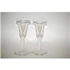 Image 2 : (2) BLOWN AIR TWIST STEMMED WINES - PR. TALL