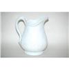 Image 1 : 9 1/2" WHITE IRONSTONE WATER PITCHER - E.C. C