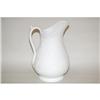Image 1 : 11 3/4" WHITE IRONSTONE WATER PITCHER - GEORG