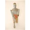 Image 1 : 19TH CENT. PAINTED & CARVED JOINTED FIGURE -