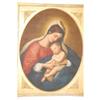 Image 2 : ITALIAN SCHOOL MADONNA & CHILD OIL PAINTING -