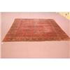 Image 1 : OLD ROOM SIZE PAINTED SAROUK PERSIAN CARPET -