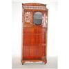 Image 1 : VICTORIAN MIRRORED ETAGERE BOOKCASE - BLACK W