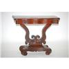 Image 1 : EMPIRE MAHOG. FOLDING CARD TABLE W/ SHAPED &