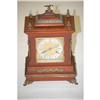 Image 1 : MAHOGANY BRACKET CLOCK - 8-DAY CLOCK W/ BRASS