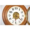 Image 2 : ROUND 8-DAY GALLERY CLOCK - ROUND WOODEN WALL