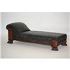 Image 1 : VICTORIAN UPHOLSTERED CHAISE LOUNGE - EDWARDI