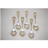 Image 1 : SET (6) KNOWLES SILVER TEASPOONS - SET (6) J.