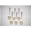 Image 1 : SET (6) STERLING SILVER DESSERT SPOONS - SET