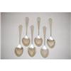 Image 1 : SET (6) WHITING STERLING SILVER TEASPOONS - S