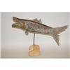 Image 2 : FOLK ART BRASS FISH SCULPTURE - HOLLOW BODIED