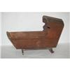 Image 2 : 19TH CENT. HALF HOODED CRADLE - DOVETAILED WA