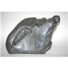 Image 1 : 15" INUIT DARK STONE CARVING OF RECUMBENT SEA