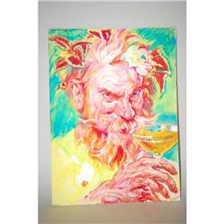 CHARLES DE FEO OIL PAINTING ON ARTISTS BOARD