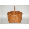 Image 1 : SPLINT HANDLED GATHERING BASKET - EARLY 20TH
