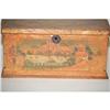 Image 2 : 19TH CENT. PAINT DECORATED WOODEN DOCUMENT BO