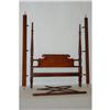 Image 1 : CUSTOM SHERATON STYLE CANOPY BED - 20TH CENT.