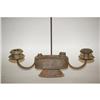 Image 2 : 19TH CENT. TIN COMBINATION LAMP - OVAL TIN OI