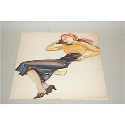CHARLES DE FEO WATERCOLOR ON PAPER PORTRAIT O