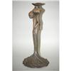 Image 2 : FIGURAL ART NOUVEAU LADY CANDLESTICK BASE - S