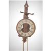 Image 2 : 20TH CENT. WOODEN WHEEL CLOCK - SWISS COPY OF