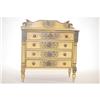 Image 1 : PAINTED SHERATON 4 DRAWER CHEST - PINE CHEST