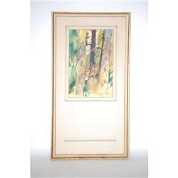 CHARLES DE FEO WATERCOLOR PAINTING OF LANDSCA