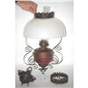 Image 1 : MCKENNEY VICTORIAN HANGING OIL LAMP FIXTURE -