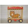 Image 1 : ART ANDERSON PAINTED LION IN A CIRCUS WAGON -
