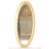 Image 1 : LARGE OVAL BEVELED WALL MIRROR - 19TH-EARLY 2
