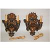 Image 1 : PR. GILT CARVED WOOD CANDLE SCONCES - PR. 20T