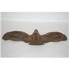 Image 3 : LARGE FOLK ART CARVED WOODEN EAGLE - 20TH CEN