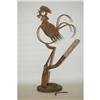 Image 2 : SPAGHT FOLK ART METAL ROOSTER SCULPTURE - 20T