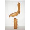 Image 2 : PRUITT WOODEN PELICAN SCULPTURE - LARGE CARVE