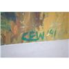 Image 2 : CLAUDIA WILLIAMS OIL PAINTING ON CANVAS - MOD