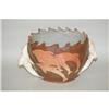 Image 2 : FOLKY REDWARE POTTERY JARDINERE - POTTERY JAR
