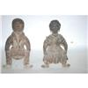 Image 1 : 19TH CENT. FIGURAL BLACK COUPLE ANDIRONS - FA
