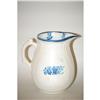 Image 1 : DECORATED BLUE & WHITE STONEWARE PITCHER - 19