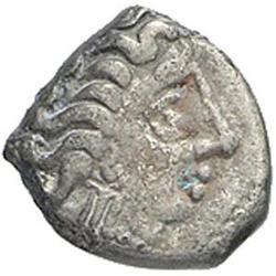 Gallia Cisalpina, Cenomani   Dracma, imitazione del tipo massaliota, III-II sec. a.C.