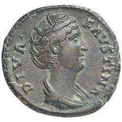Faustina madre, moglie di Antonino Pio (deceduta nel 141 d.C.) Asse.