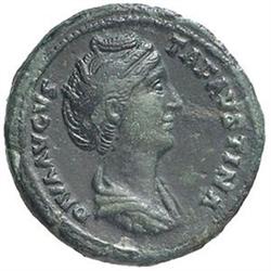Faustina madre, moglie di Antonino Pio (deceduta nel 141 d.C.). Asse.