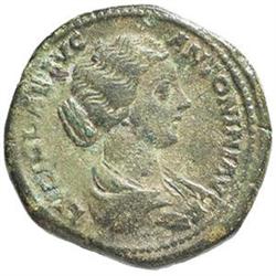 Lucilla, moglie di Lucio Vero (deceduta nel 183 d.C.) Sesterzio.